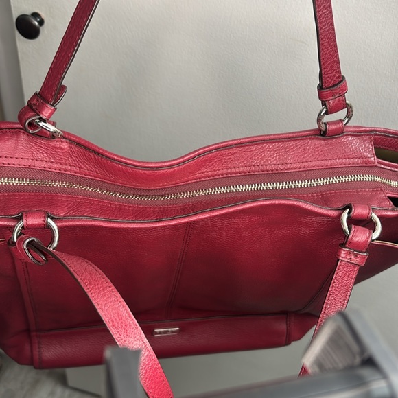 COACH Burgundy Leather Tote Bag - Picture 9 of 9